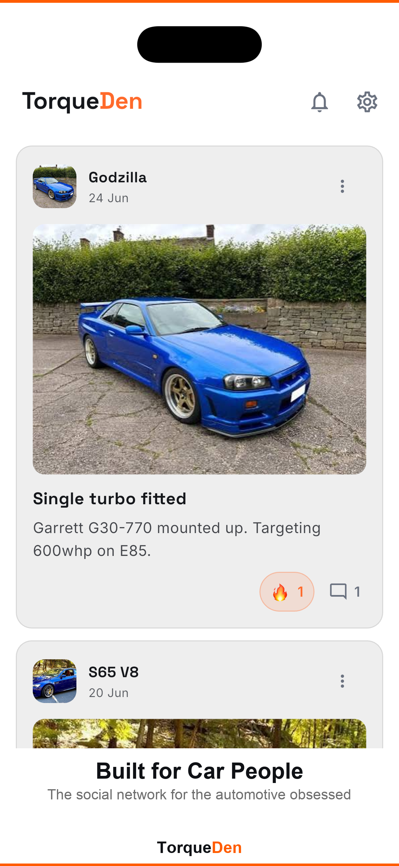 TorqueDen in light mode